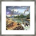 Early Cretaceous Life Framed Print