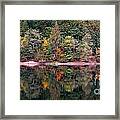 Early Fall Colour At Silver Lake Framed Print