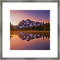 Early Morning At Picture Lake Framed Print