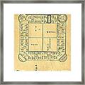 Early Version Of Monopoly Board Game Patent Framed Print