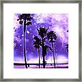 Earth 2 - A Purple World - At The Beach Framed Print