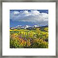 East Beckwith Mountain Flanked By Fall Framed Print
