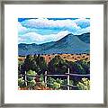 East Of Cerrillos Framed Print