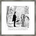 Edgar Allan Poe Returns A Christmas Gift Framed Print