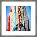 Edwards Big Newport Theatre Sign In Newport Beach Framed Print