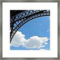 Eiffel Clouds Framed Print