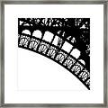 Eiffel Metal Crochet Framed Print