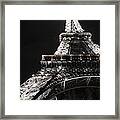 Eiffel Tower Paris France Night Lights Framed Print