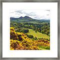 Eildon Hill - Three Peaks And A Valley Framed Print