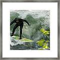 Eisbach Surfing Framed Print