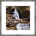 Electric Blue Skies Over Ozone Falls Framed Print
