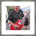 Electric Guitarist Plays It Framed Print