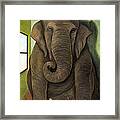 Elephant In The Room Wip Framed Print