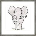 Elephant Nursery Art Framed Print