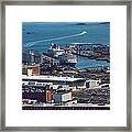 Elevated View Of Massachusetts Bay Framed Print