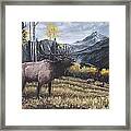 Elk Bugle Framed Print