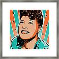 Ella Fitzgerald Pop Art Framed Print