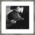 Elvis Presley Kisses Guitar Framed Print