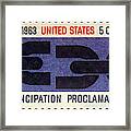 Emancipation Proclamation, Us Postage Framed Print