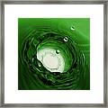 Emerald Drops Framed Print