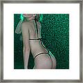 Emerald Spray Framed Print