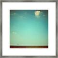 Emptiness With Wall And Cloud Framed Print