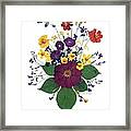 Enchanted Garden Big Bouquet Framed Print