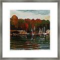 End Of The Sailing Season - Marina Malchow Framed Print