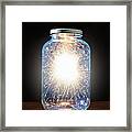 Energy Trapped In Jar Framed Print