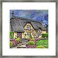 English Country Cottage Framed Print