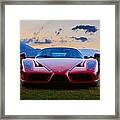 Enzo Ferrari Straight On Framed Print