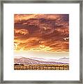 Epic Colorado Country Sunset Landscape Panorama Framed Print