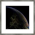 Europe At Night Framed Print