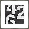 Even Numbers Framed Print