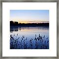Evening Lake Framed Print