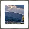 Evening On The Lake Framed Print
