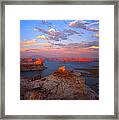 Evening On The Lake Framed Print