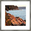 Evening Sun By The Waterfront Framed Print