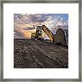 Excavator Framed Print