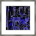 Exo Cobalt 8293 Framed Print