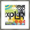 Explore- Contemporary Abstract Art Framed Print