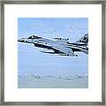 F-16 Over Aviano Framed Print