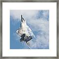 F-22 Raptor Creates Its Own Cloud Camouflage Framed Print