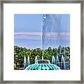 Fabulous Fountaining On Lake Eola By Diana Sainz Framed Print