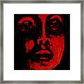 Face In Candlelight Framed Print
