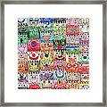 Faces Puzzle Poster Framed Print