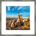 Fairy Chimneys In Cappadocia Framed Print