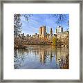 Fall Afternoon At Central Park Framed Print