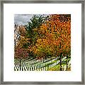 Fall Arlington National Cemetery Framed Print