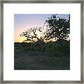 Cedar Park Texas Fall Creek Sunset Framed Print